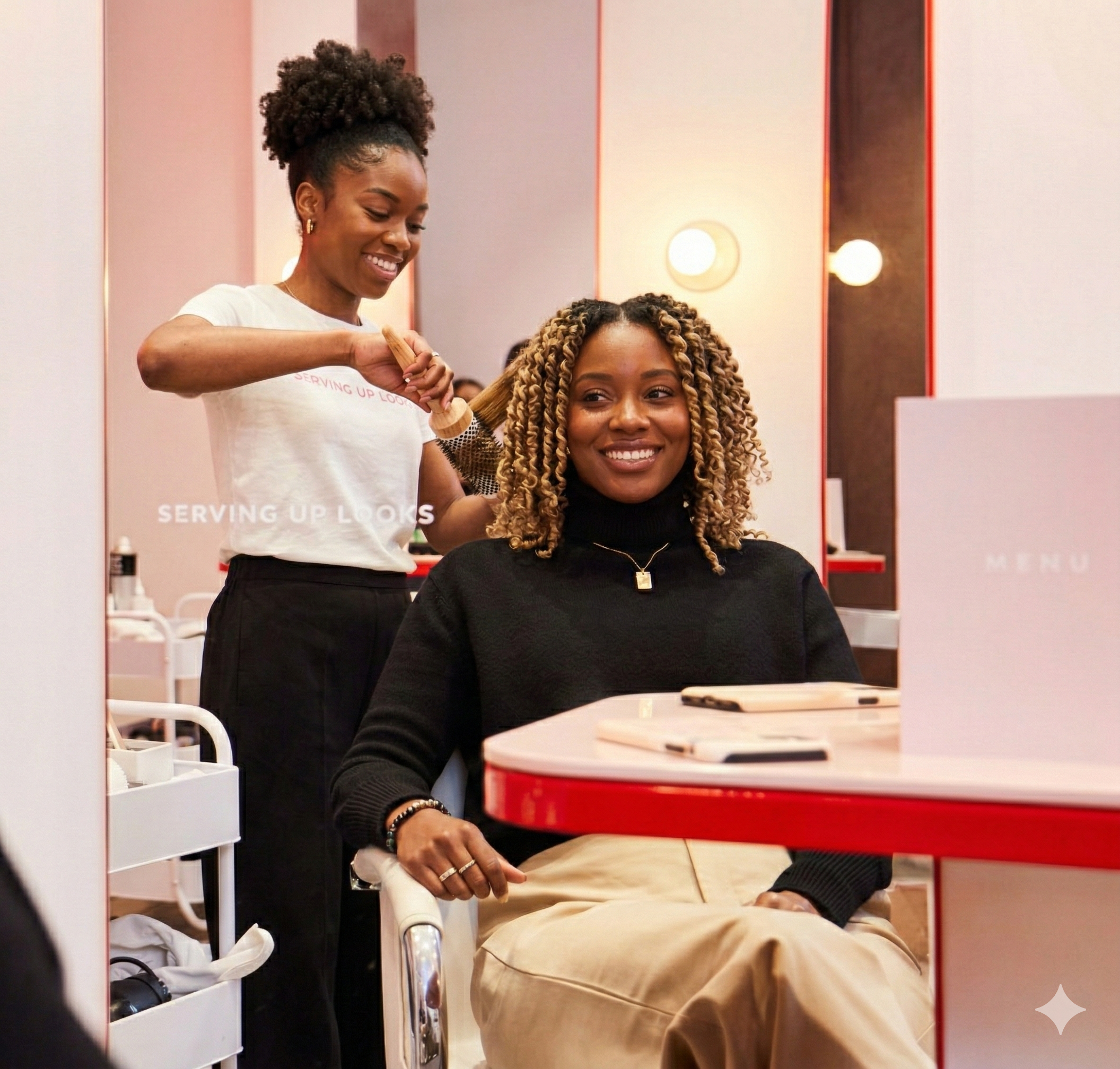 Beauty services business using Stur